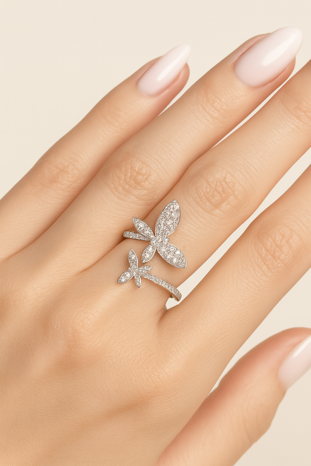 Labelle Diamond Dragonfly Duo Ring
