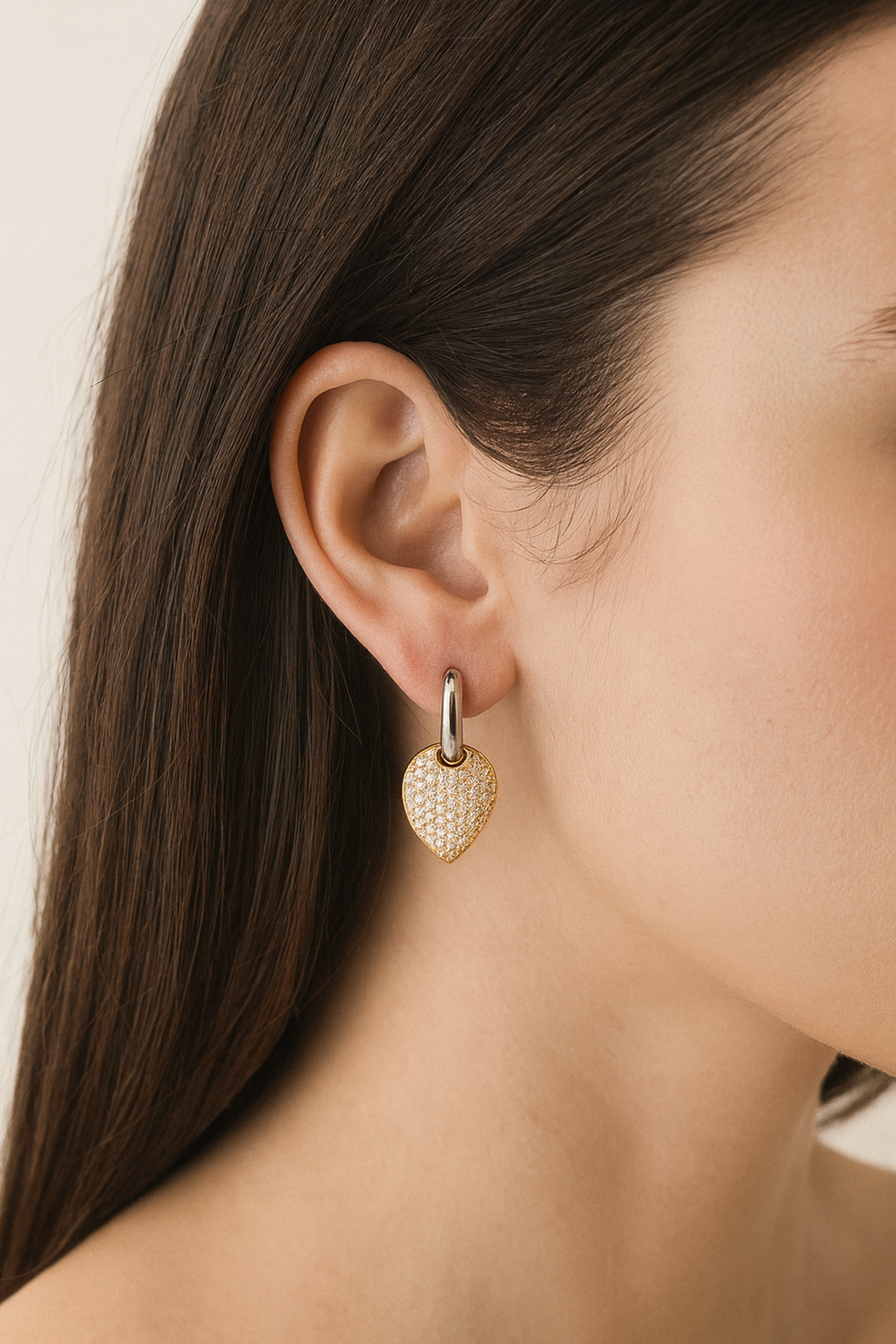 Larissa Gold and Diamond Drop Earrings