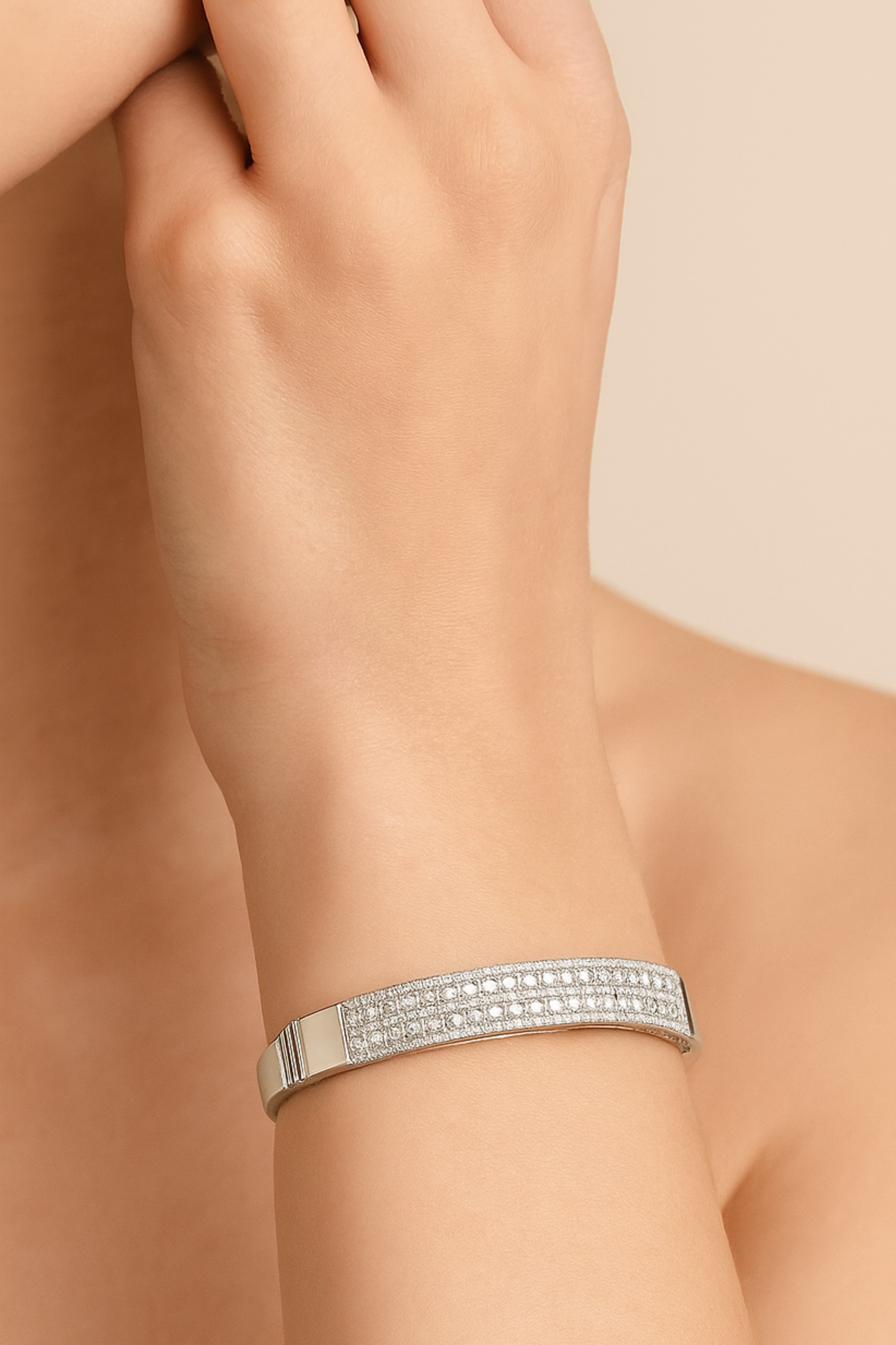 Lorraine Diamond Pavé Elegance Bangle