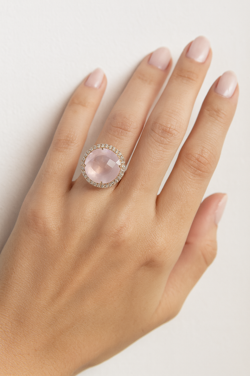 Louisa Moonstone Halo Ring