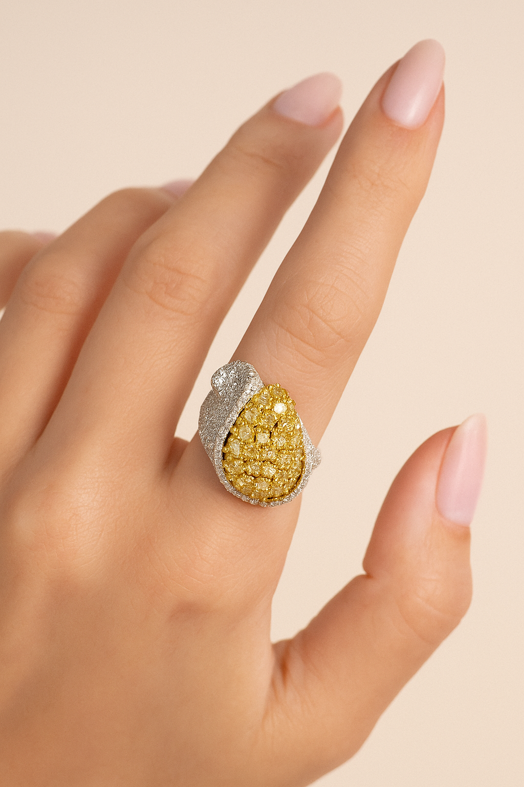 Luzia Radiant Mosaic Diamond Ring
