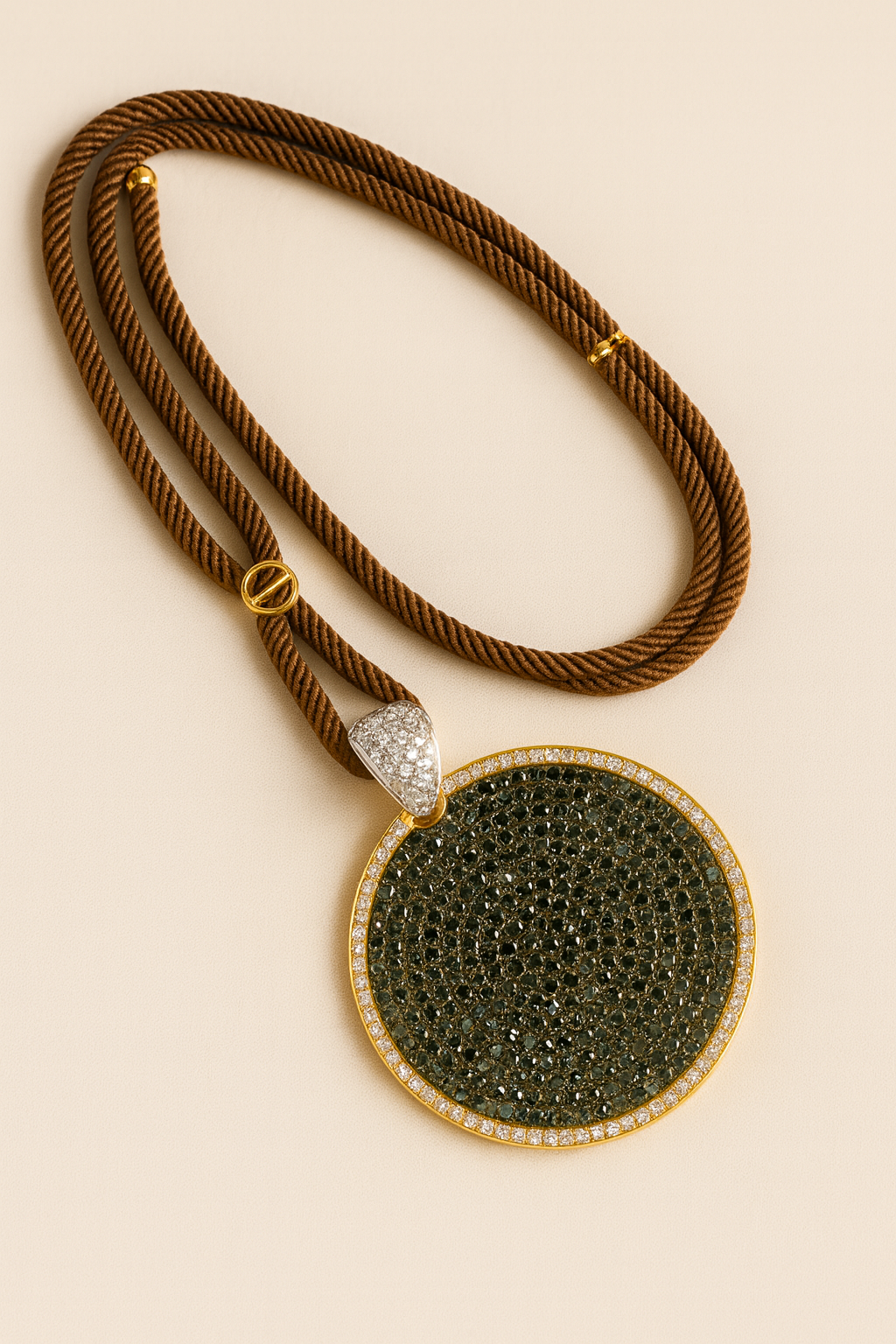 Midnight Eclipse Medallion Necklace