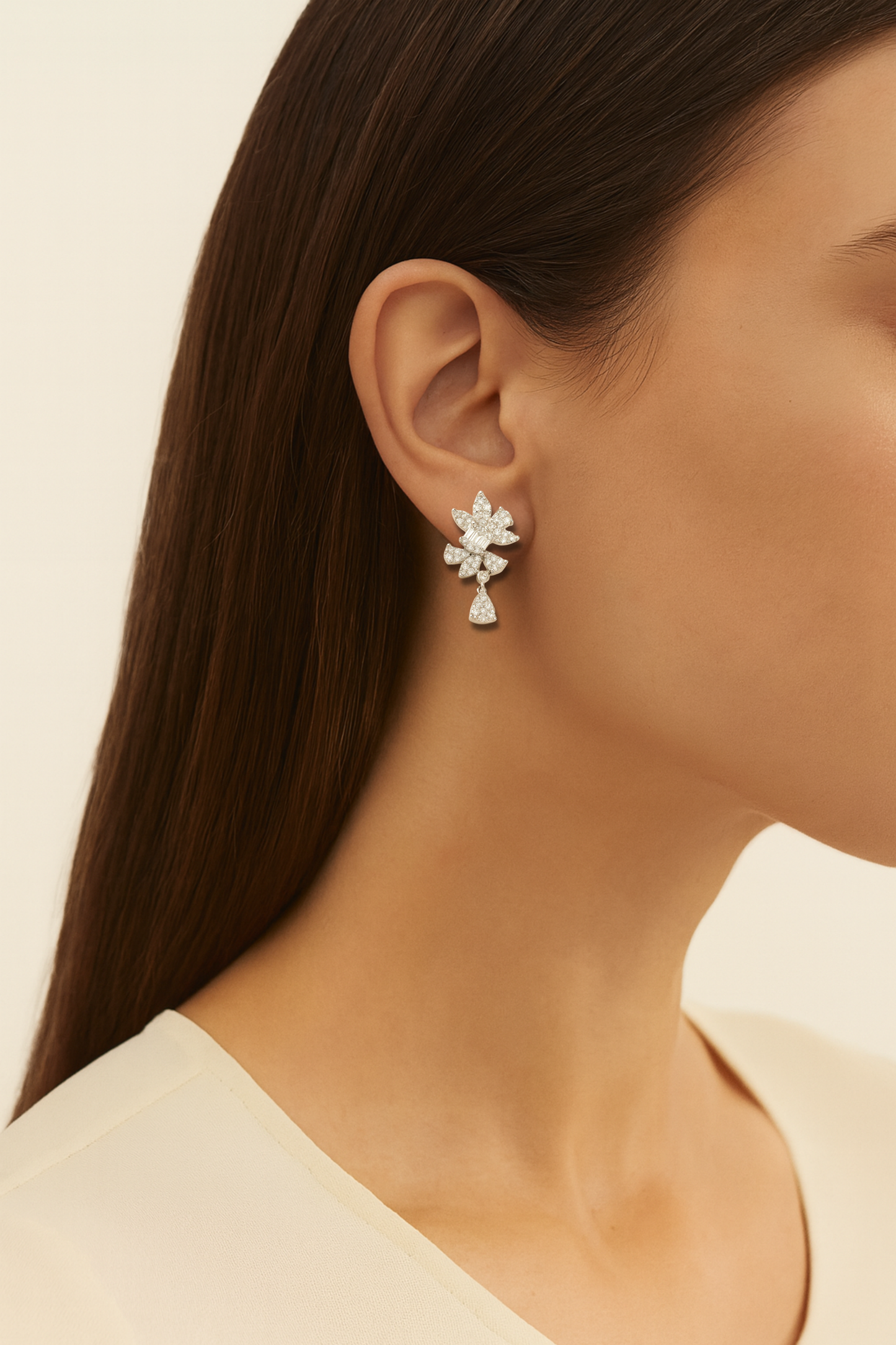 Nina Diamond Blossom Earrings
