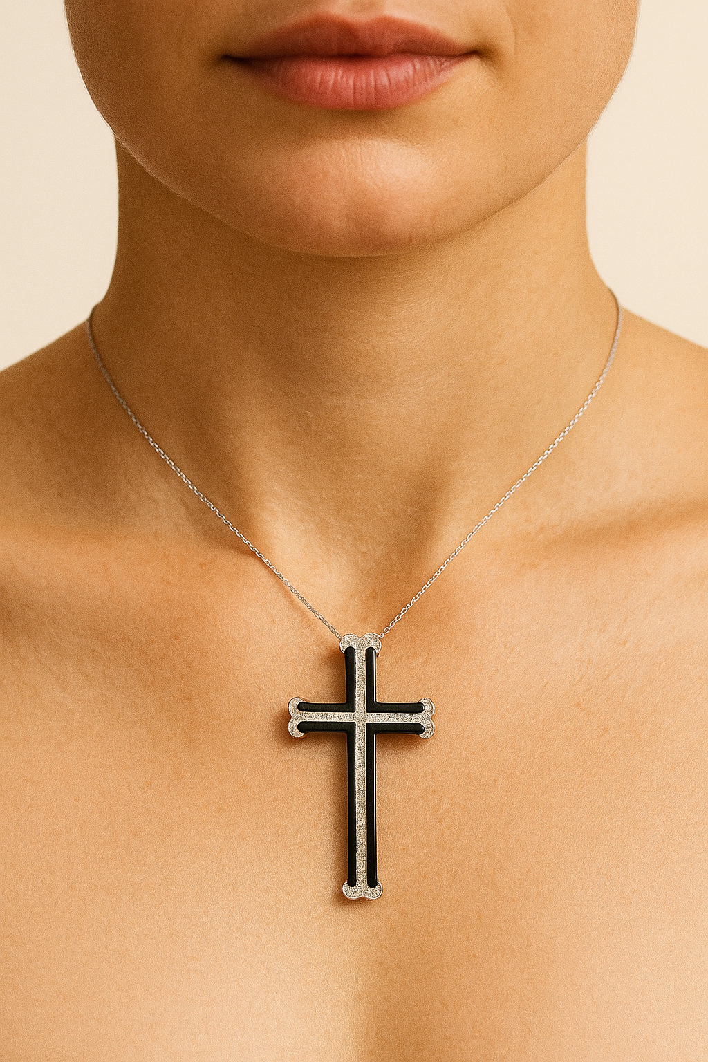 Noir Grace Cross Pendant