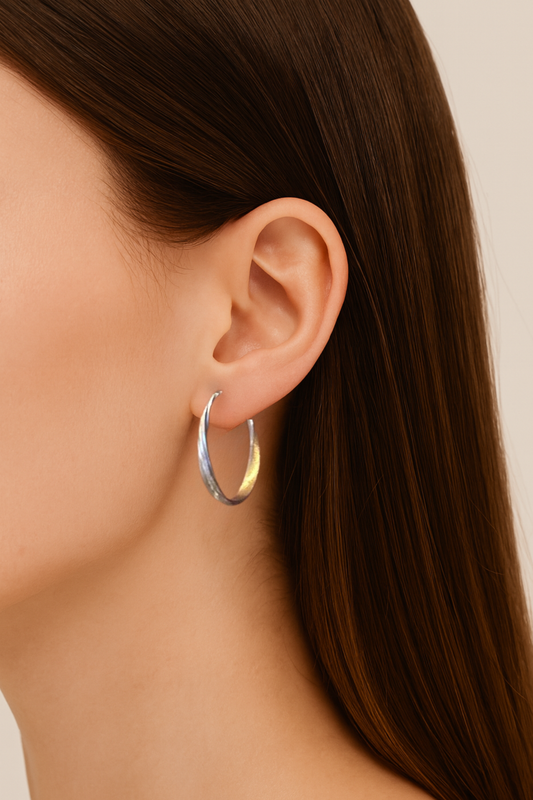 Olivia Two-tone Hoop Earrings