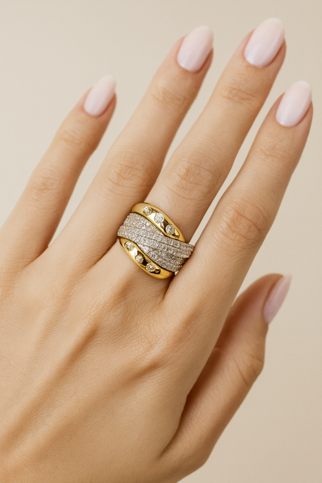 Priscilla Diamond Weave Ring