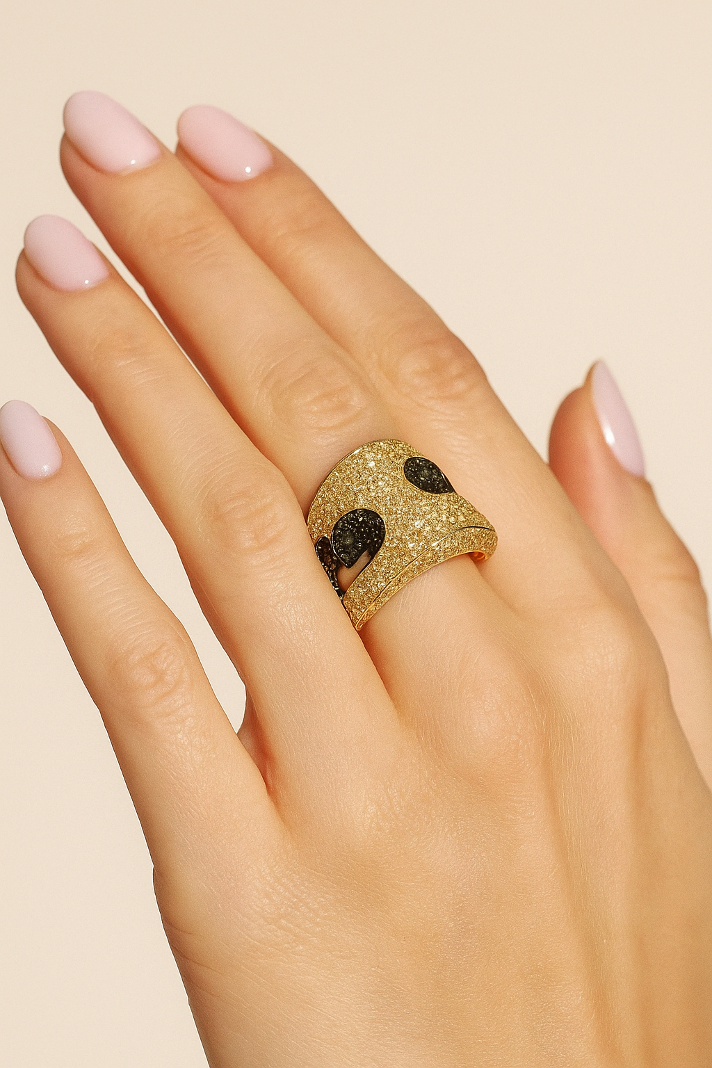 Ramona Midnight Waves Diamond Ring