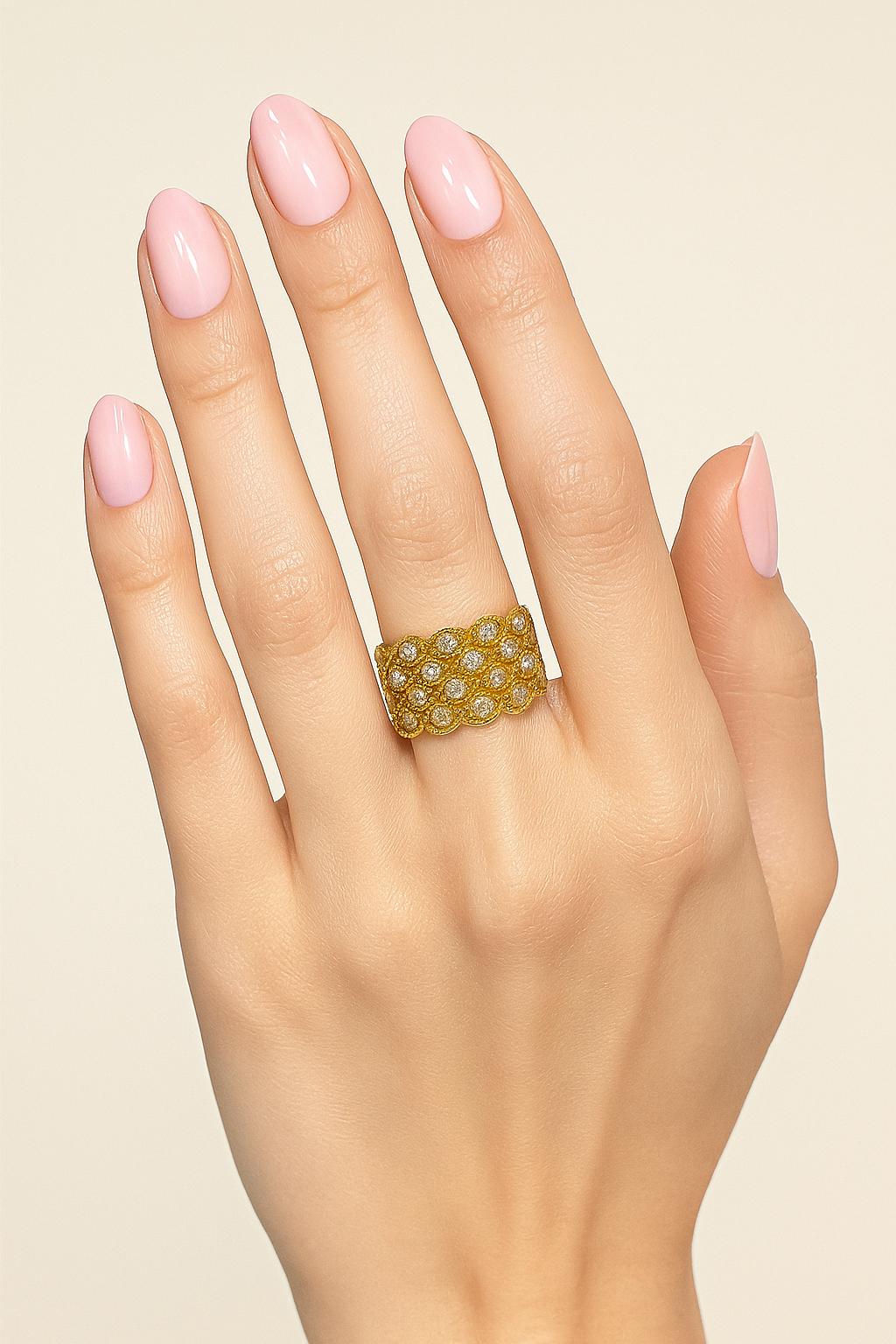 Raveena Lattice Ring