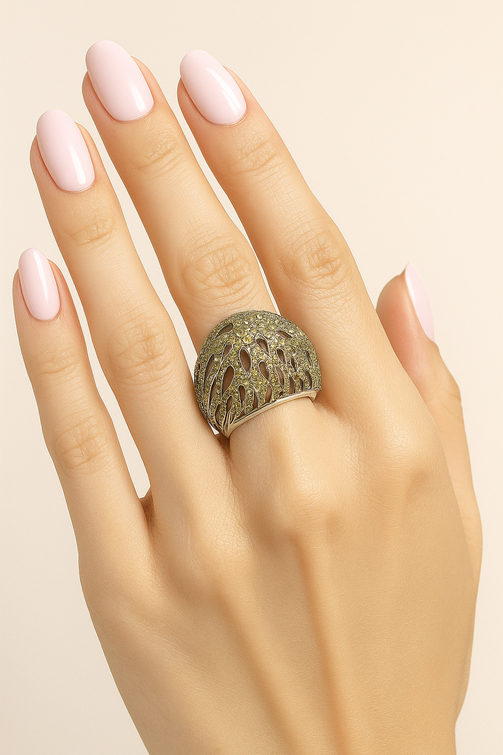 Sasha Aurora Dome Ring