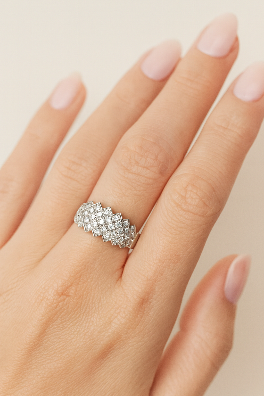 Sylvie Deco Skyline Diamond Ring