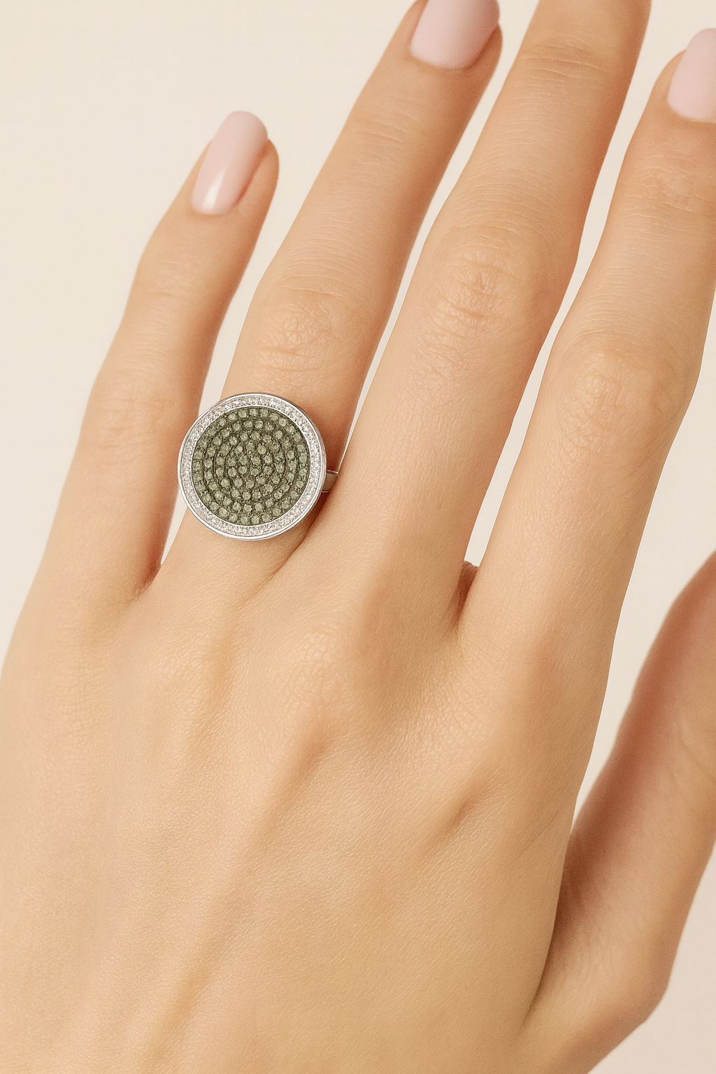 Tyra Celestial Halo Diamond Ring