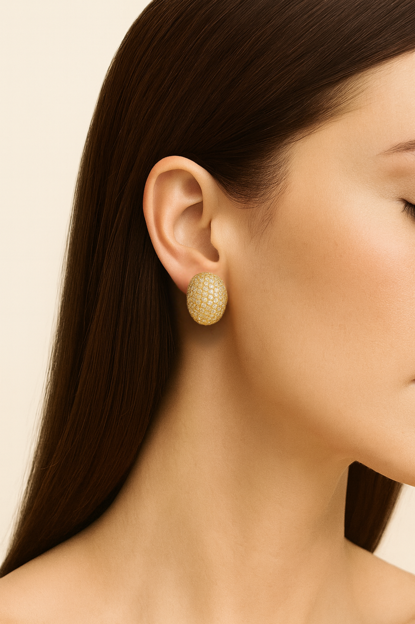 Willa Radiance Pavé Dome Earrings