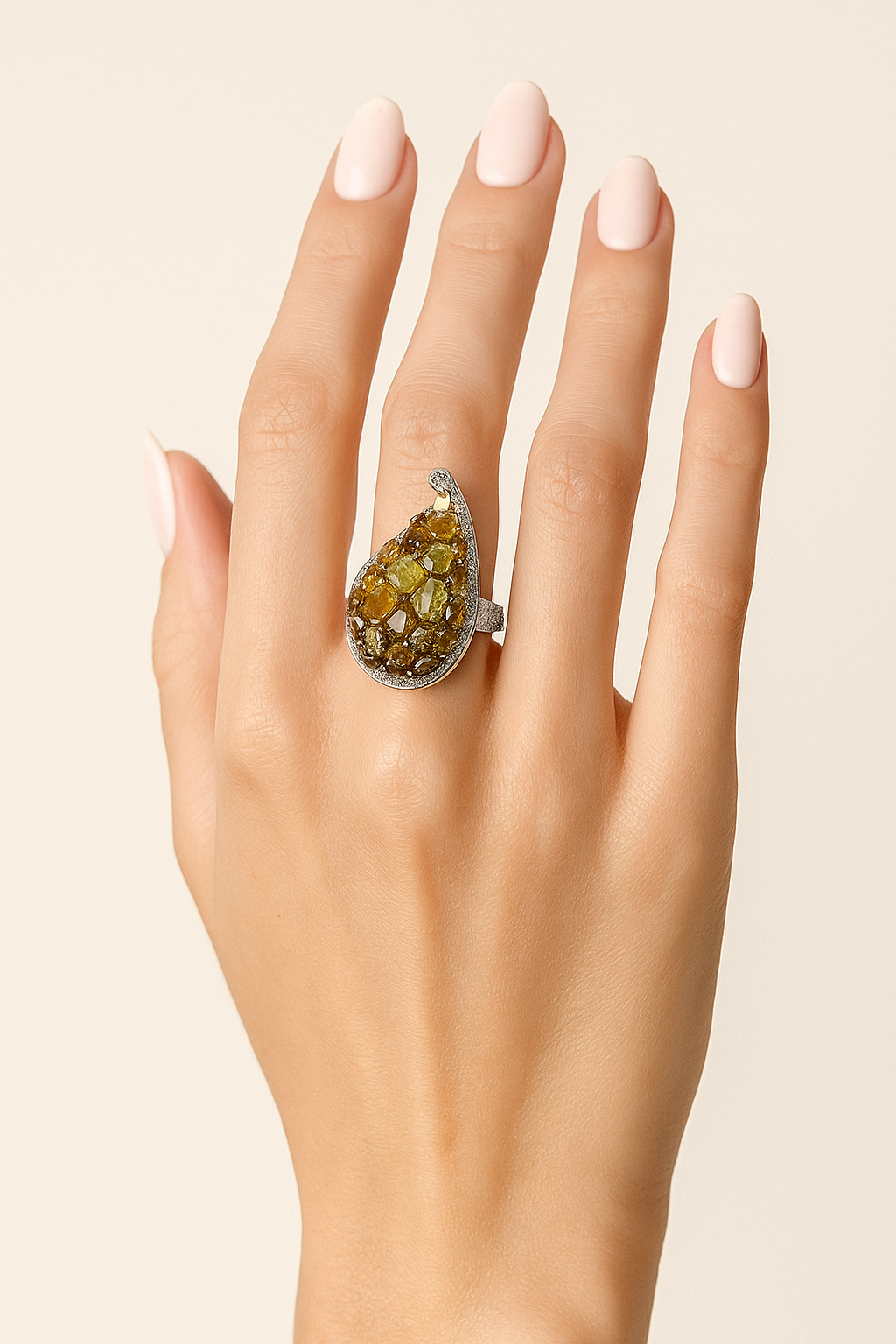 Winona Golden Bloom Diamond Ring