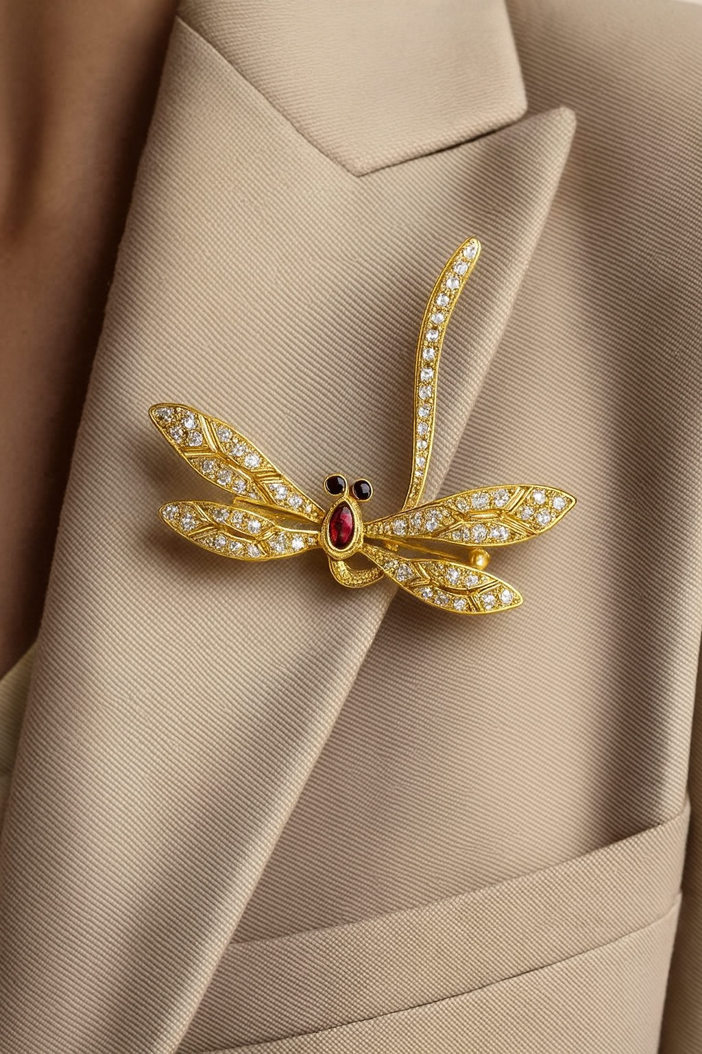 Zarina Skydancer Dragonfly Brooch